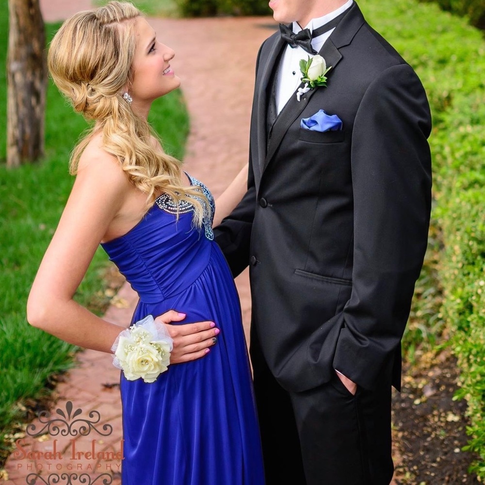 Blondies Nites Royal Blue Prom Dress